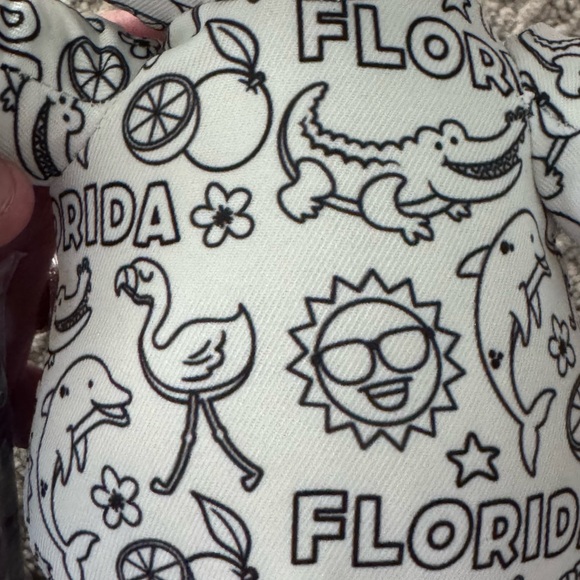 Florida Alligator color stuffed animal with Markers NWT - Picture 2 of 5